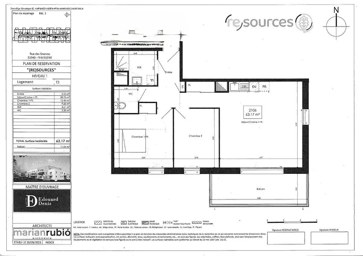 appartementà L HUISSERIE