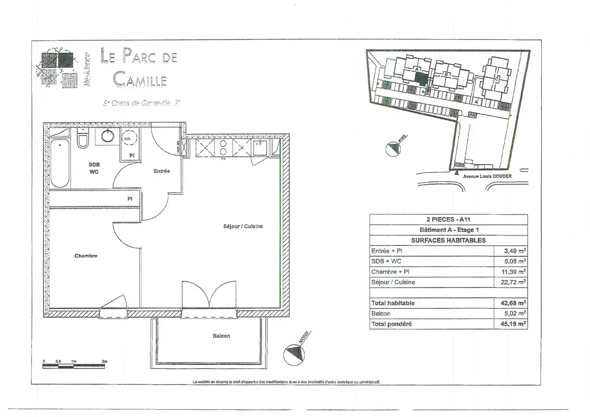 appartementà SAINT ORENS DE GAMEVILLE