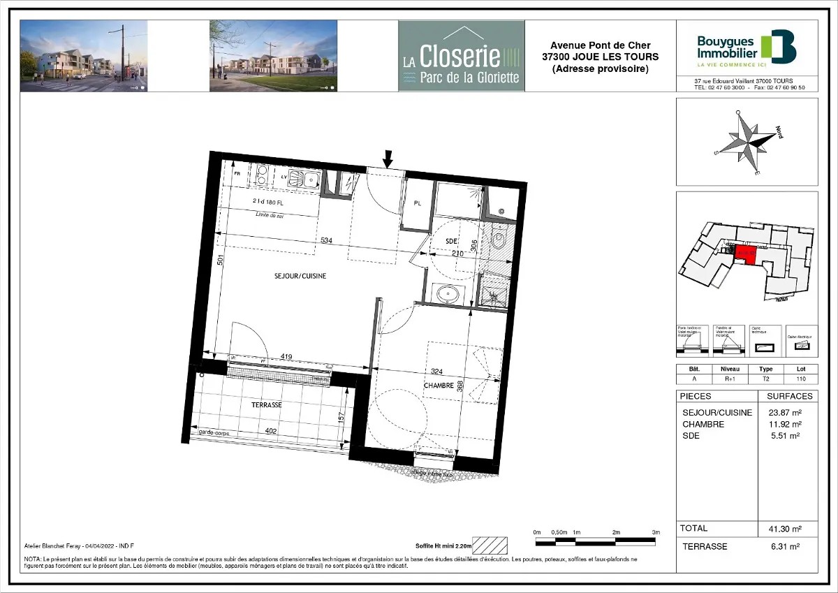 appartementà JOUE LES TOURS