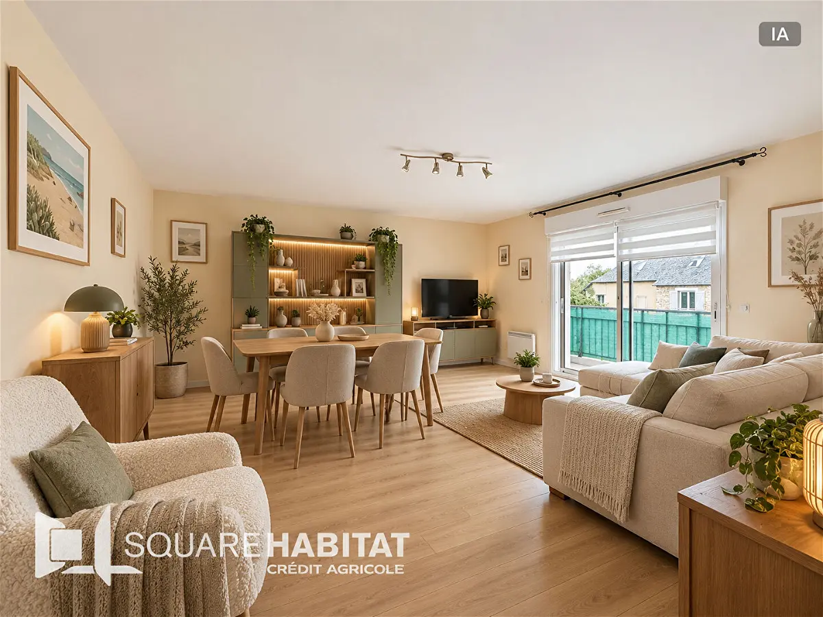Appartement 4 pièces 88 m² · à Saint-Aubin-d'Aubigné · 88,4 m² · 196 000 €