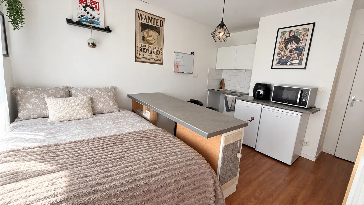Appartement 1 pièce 20 m² · à Angers · 19,8 m² · 495 €/mois