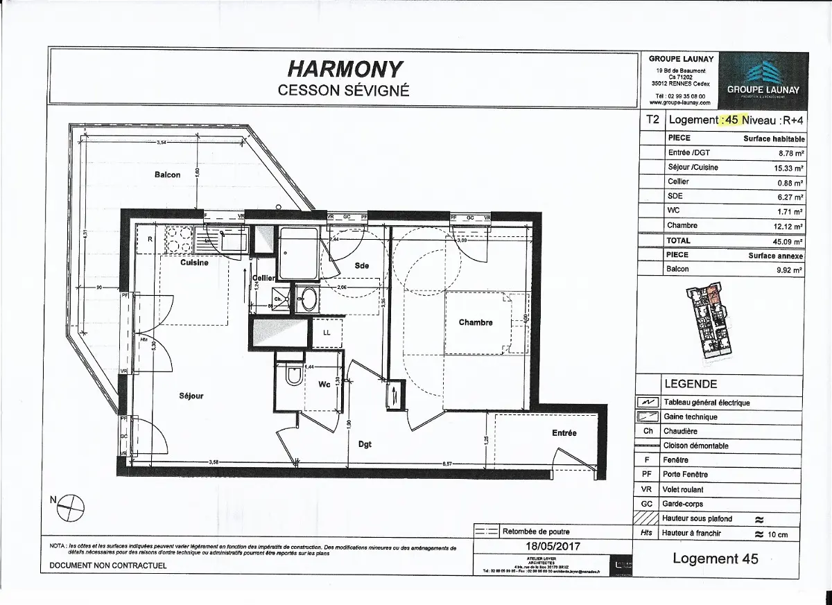 appartementà CESSON SEVIGNE