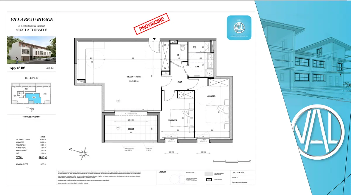 Achat appartementà LA TURBALLE