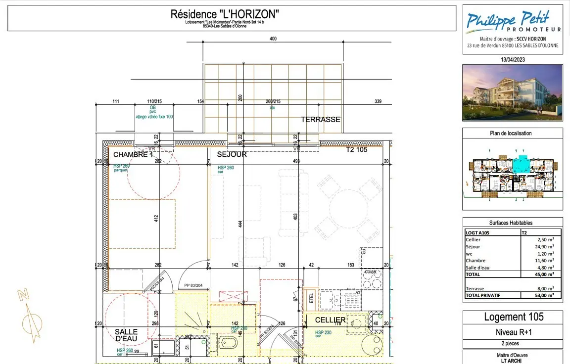 appartementà LES SABLES - D'OLONNE