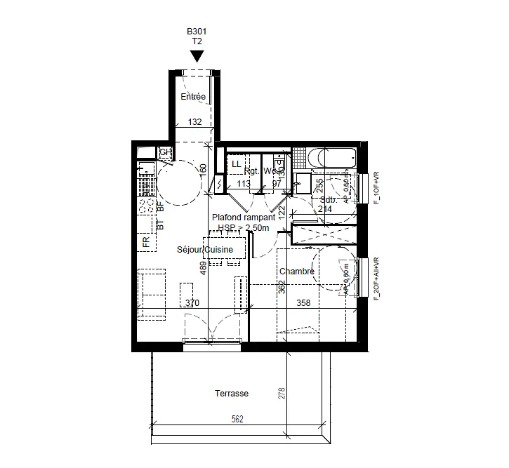 Appartement 2 pièces 48 m² · à Villenave-d'Ornon · 48,3 m² · 738 €/mois