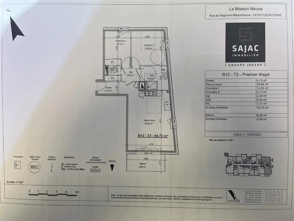 appartementà FLEURY-SUR-ORNE