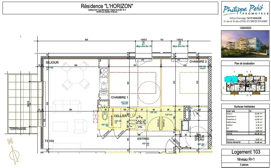 appartementà LES SABLES - D'OLONNE