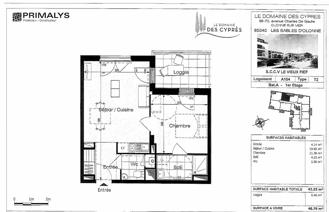 appartementà LES SABLES D'OLONNE