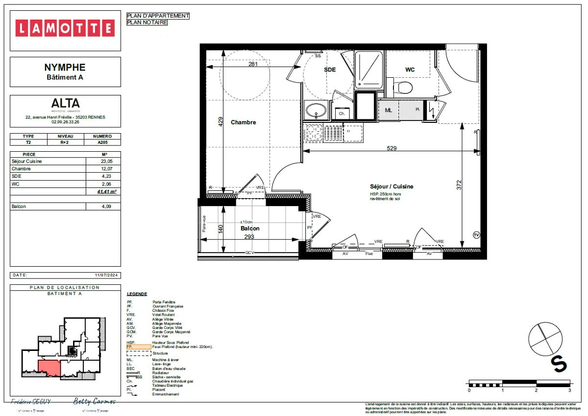 appartementà LE RHEU