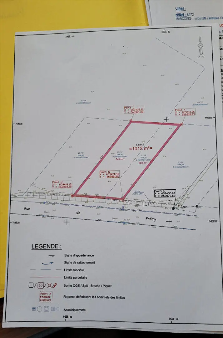 Achat terrainà MARCOING