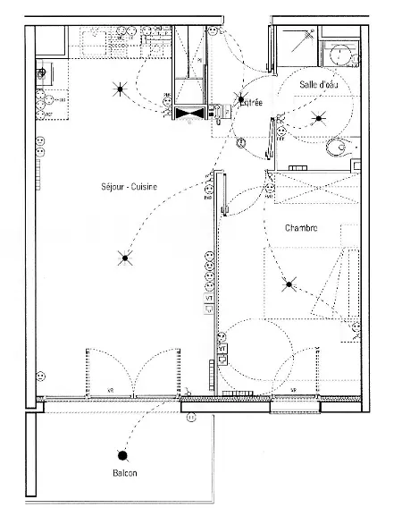 Location appartement 2 pièces - 44.85m² à Cenon (33150)