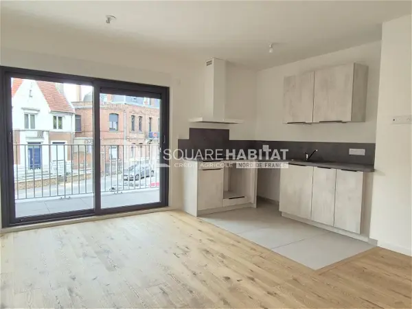 Location appartement 2 pièces - 44.84m² à Saint-nicolas (62223)