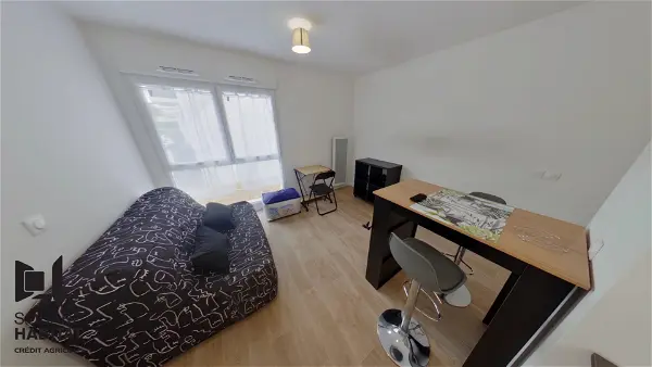 Location appartement 1 pièce - 23.1m² à Joue les tours (37300)