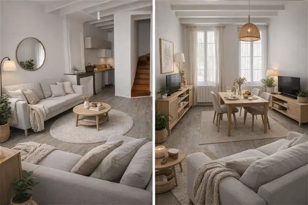 Appartement à louer - PONT L ABBE D ARNOULT, 4 pièces