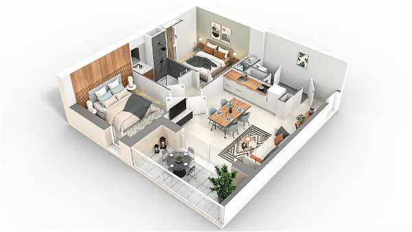 Appartement à vendre - SAINT HILAIRE DE RIEZ, 3 pièces