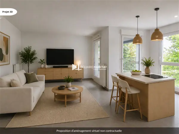 Appartement à vendre - FRANCHEVILLE, 3 pièces