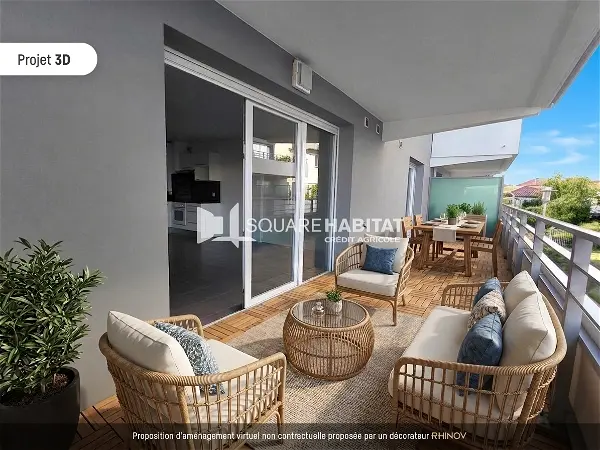 Appartement à vendre - ANGLET, 3 pièces