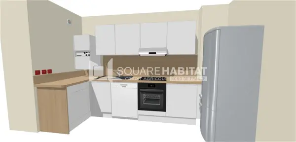 Location appartement 2 pièces - 41.47m² à Valenciennes (59300)