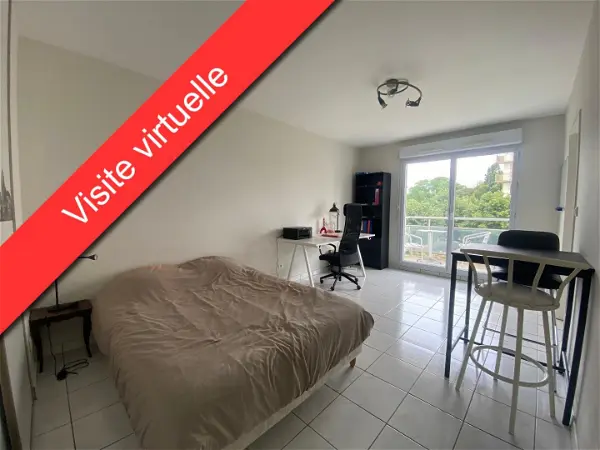 Location appartement 1 pièce - 24.49m² à La riche (37520)