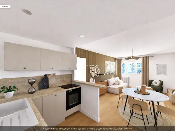 Appartement à vendre - SAINT BRIEUC, 2 pièces