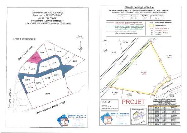 Terrain à vendre - SAVINES LE LAC - 578 m²