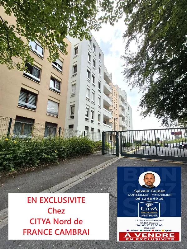 Appartement à vendre - CAMBRAI, 3 pièces