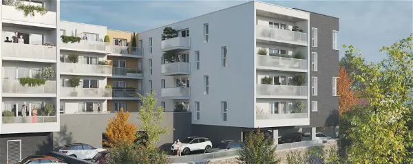 Location appartement 2 pièces - 46.11m² à Petit-couronne (76650)