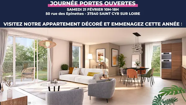 Saint-cyr-sur-loire (37540): Biens neufs de 2 pièces à 4 pièces à partir de 207800 €
