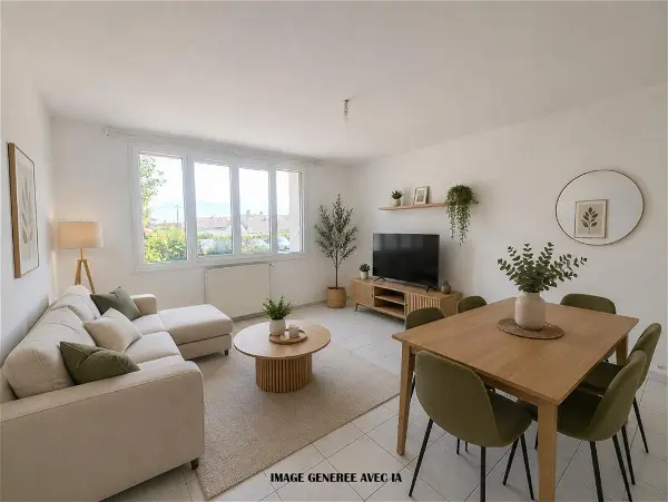 Location appartement 3 pièces - 62m² à Rives (38140)