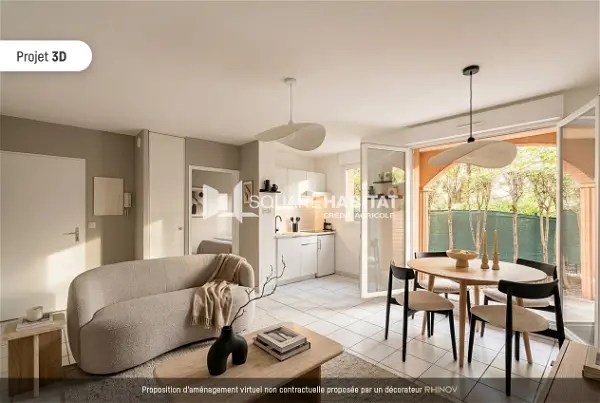 Achat appartement 2 pièces - 36.25m² à Balma (31130)