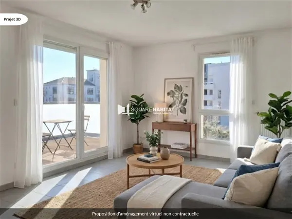 Achat appartement 3 pièces - 60.53m² à Decines charpieu (69150)