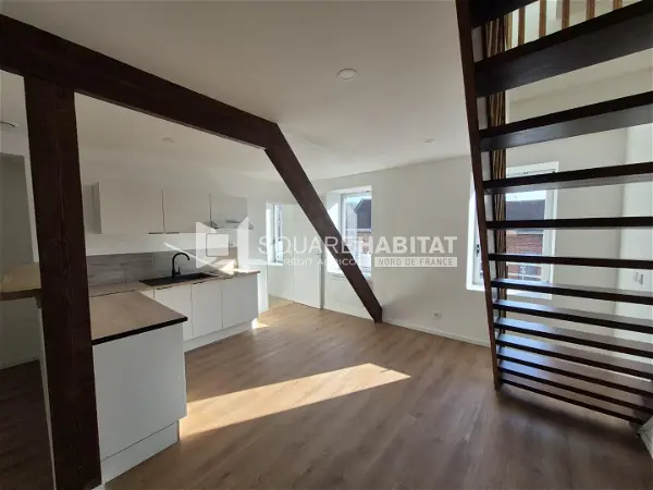 Location appartement 2 pièces - 55.2m² à Hénin-beaumont (62110)