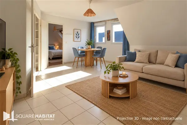 Achat appartement 2 pièces - 39.11m² à Saint sebastien sur loire (44230)