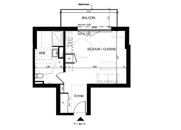 Achat appartement 1 pièce - 34.21m² à Orleans (45000)