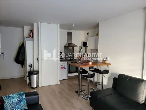Location appartement 2 pièces - 40.88m² à Villeneuve-d'ascq (59650)