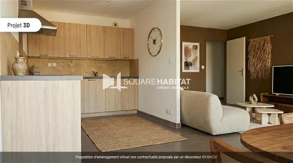 Appartement à vendre - GRESY SUR AIX, 3 pièces