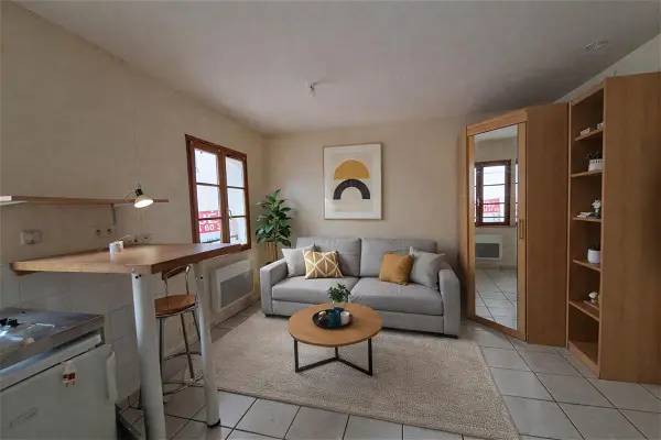 Location appartement 1 pièce - 18.38m² à Beaurepaire (38270)