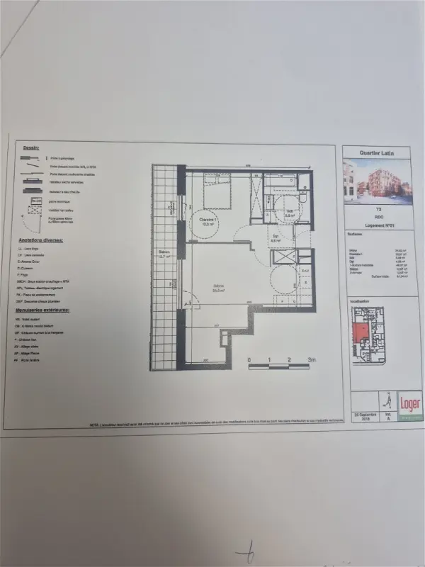 Appartement à louer - Lille, 2 pièces