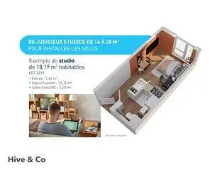 Nantes (44300): Biens neufs de 1 pièce à 2 pièces à partir de 119000 €