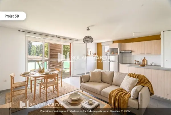 Achat appartement 3 pièces - 68.43m² à Toulouse (31200)