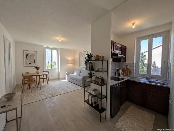 Location appartement 1 pièce - 28.22m² à Valence (26000)