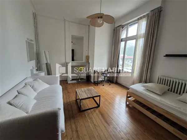 Appartement à louer - Villeneuve-d'Ascq, 1 pièce