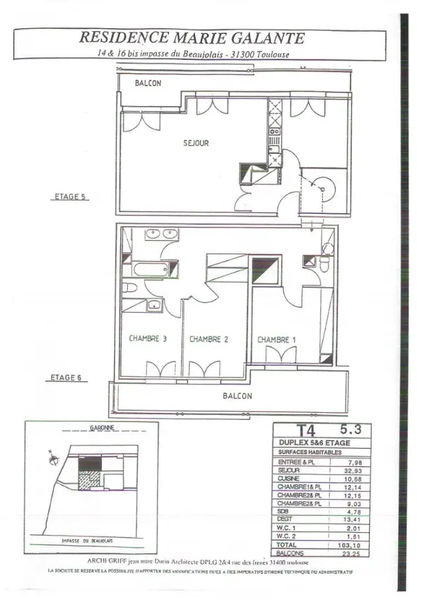 Location appartement 4 pièces - 103.1m² à Toulouse (31300)