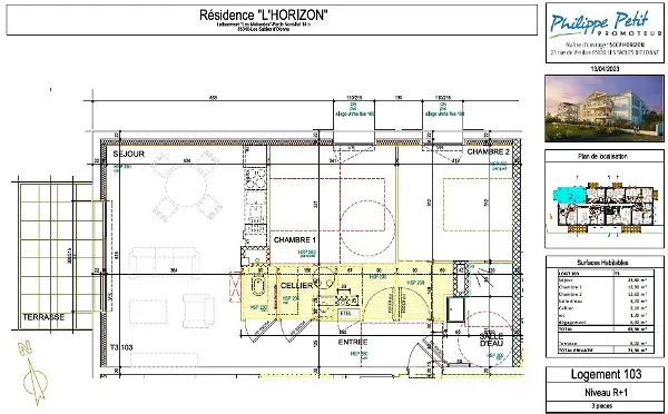Appartement à louer - LES SABLES - D'OLONNE, 3 pièces