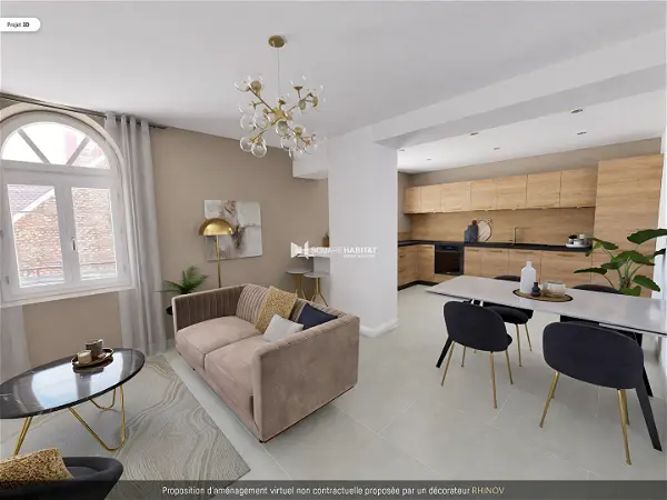 Appartement à vendre - PONTARLIER, 3 pièces