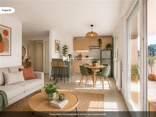 Appartement à vendre - TASSIN LA DEMI LUNE, 3 pièces