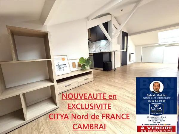Achat appartement 2 pièces - 35m² à Cambrai (59400)