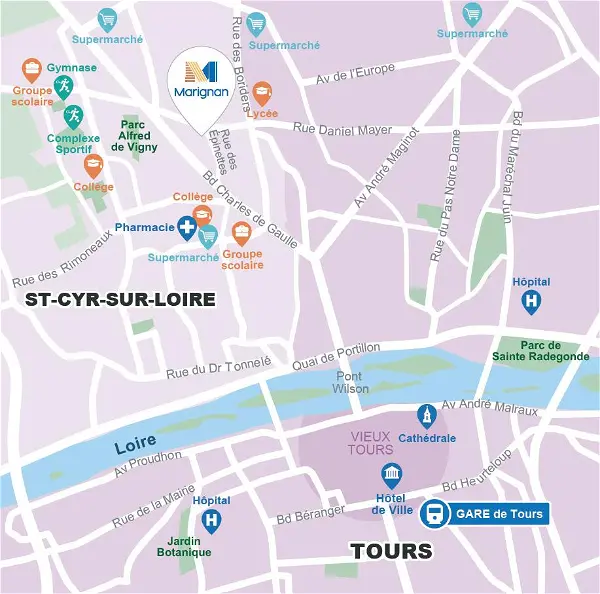 Biens neufs à vendre - Saint-Cyr-sur-Loire, du 2 au 4 pièces