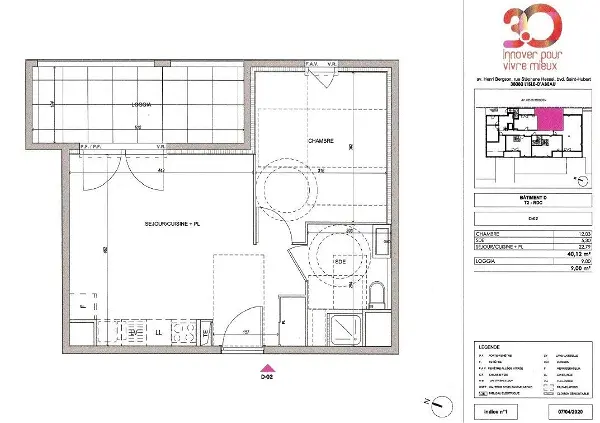 Appartement à louer - L'Isle-d'Abeau, 2 pièces