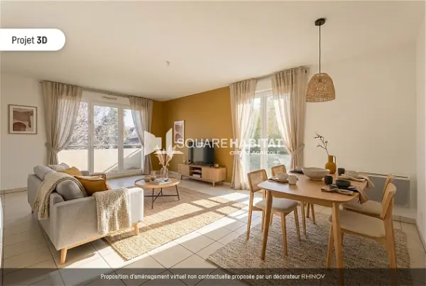 Appartement à vendre - LE PETIT QUEVILLY, 4 pièces